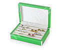 Шкатулка для хранения запонок (Дисконт - .D1010.25) SJ-4091-GREEN.D1010.25