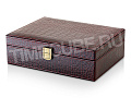 Коробка для хранения 4 часов и запонок SW-2272-CRO-DBR