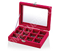 Шкатулка для колец и запонок A213-Red